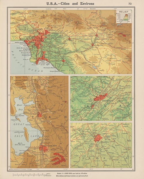U. S. A. —Cities and Environs