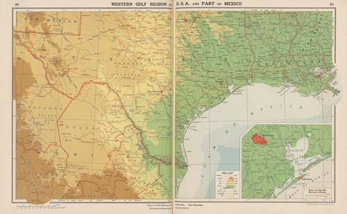 Western Gulf Region of U. S. A and Part of Mexico