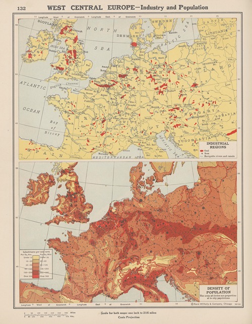 Europe—West Central; Industry and Population