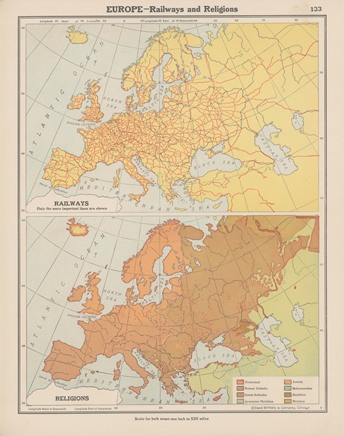 Europe – Railwaysand Religions