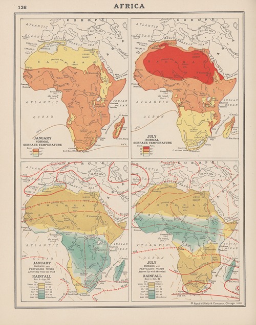 Africa; Temperature, Rainfall