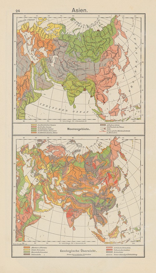 Asien; Meeresgebiete.‎ ‎—‎ ‎Geologische‎ ‎Übersicht