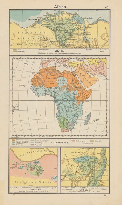 Afrika; Völkerkarte