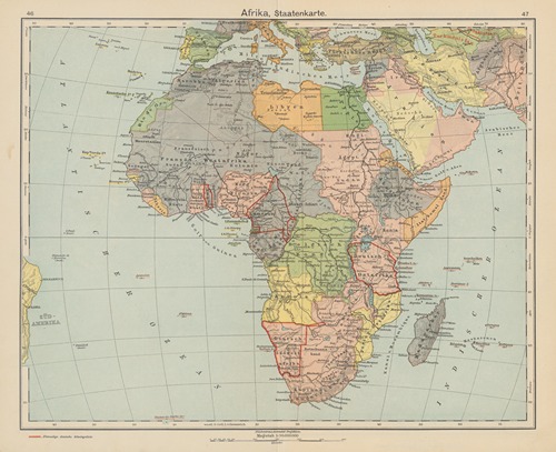 Afrika, Staatenkarte