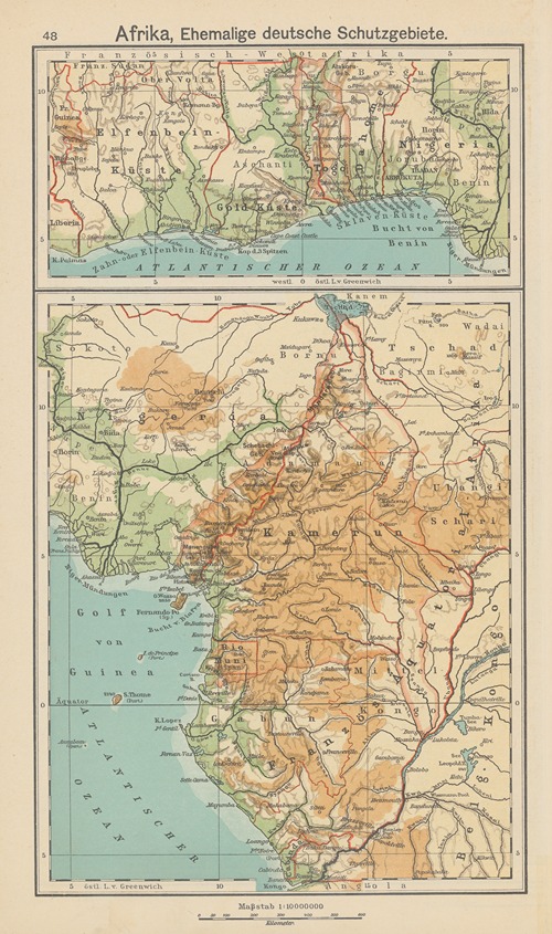 Afrika, Ehemalige‎ ‎deutsche‎ ‎Schutzgebiete -‎Togo,‎ —‎ ‎Kamerun