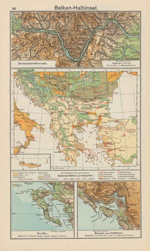 Balkan-Halbinsel; Bodenschätze und Industrie