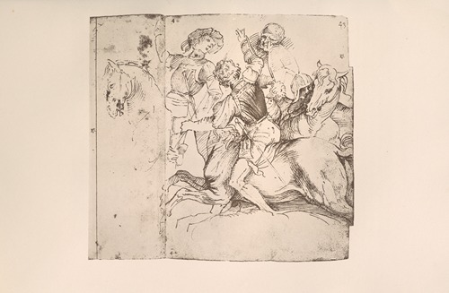 Group from Pharaoh in the Red Sea, after the Woodcut by Titian