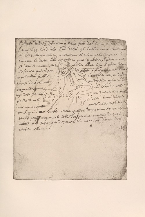 Sofonisba Anguissola and autograph note by Van Dyck