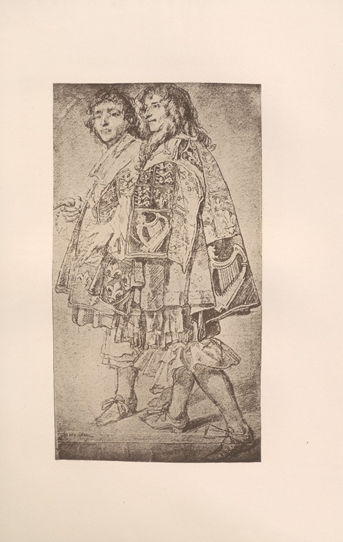Two Heralds, Study for the procession of The Knights of The Garter