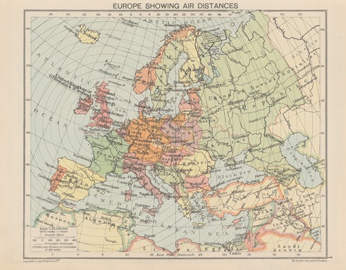 Europe ‎Showing‎ ‎Air-Distances