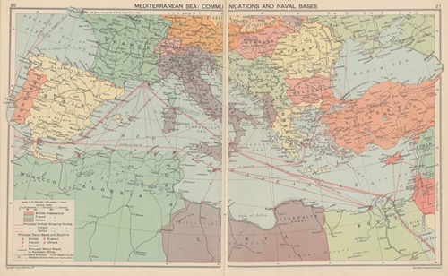 Mediterranean‎ ‎Sea; Communications‎ and‎ ‎Naval Bases