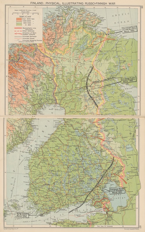 Finland;‎ ‎Physical,‎ ‎Illustrating‎ ‎Russo-Finnish‎ ‎War