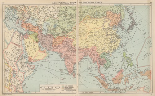 Asia; Political,‎ ‎Showing‎ ‎European‎ ‎Power