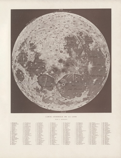 Carte générale de la lune