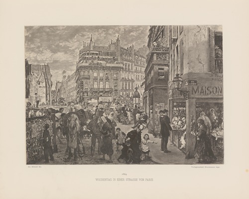 Wochentag‎ ‎in‎ ‎einer‎ ‎Strasse‎ ‎von‎ ‎Paris