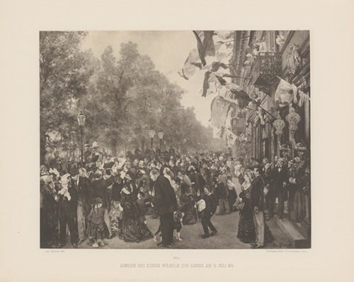 Abreise‎ ‎des‎ ‎Königs‎ ‎Wilhelm‎ ‎zur‎ ‎Armee‎ ‎am 31.‎ ‎Juli‎ ‎1870