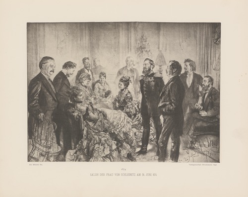 Salon‎ ‎der‎ ‎Frau‎ ‎von‎ ‎Schleinitz‎ ‎am‎ ‎29.‎ ‎Juni‎ ‎1874