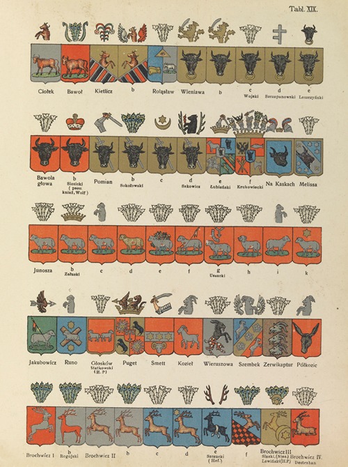 Tablice odmian herbowych Chrzanskiego Pl.17