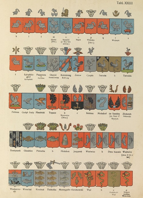 Tablice odmian herbowych Chrzanskiego Pl.20
