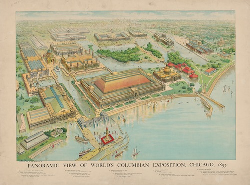 Panoramic view of the World’s Columbian Exposition, Chicago, 1893