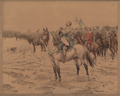 Gustav Adolf before the Battle of Lützen, 1632