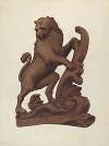 Woodcarving of a Lion