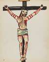 Plate 26 – Christ Crucified, Taos – From Portfolio Spanish Colonial Designs of New Mexico
