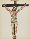 Plate 26 – Christ Crucified, Taos – From Portfolio Spanish Colonial Designs of New Mexico