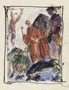 Studie efter kunstnerens eget maleri ‘Dante (profeter, opus 1)’, 1912-13