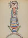 New Mexico, Bulto, Polychromed Wooden Figure
