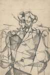 Untitled [Cubist portrait of a seated man]