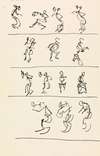 Four Registers of Fourteen Dancing Figures