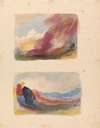 Landscape – Color Wash, Titian (no. 9); Landscape – color wash, Rubens (no. 10)