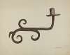 Hand Wrought Iron Candlestick