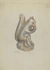 Pa. German Chalkware Squirrel