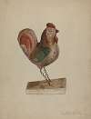 Pa. German Toy Rooster with Bellows