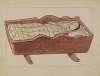 Pa. German Cradle with Doll & Coverlet
