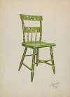 Stencilled Chair – One of Set of Six
