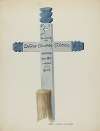 Hand Made & Painted Wooden Cross – Headstone