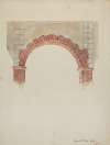 Restoration Drawing – Main Doorway & Arch to Mission House