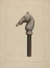 Horse Head Hitching Post