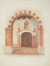 Restoration Drawing – Main Doorway & Arch to Mission House