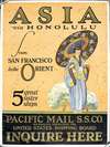 Asia Via Honolulu From San Francisco To The Orient, 5 Great Sister Ships [Woman With An Umbrella]