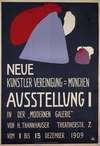 Plakat für die erste Ausstellung der Neuen Künstlervereinigung München