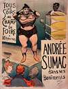 Champ de foire… Andrée Sumac dans ses boniments