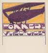 Ontwerp voor reclame voor `Fokker’s Vliegtuigen’