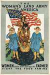 The woman’s land army of America. Women enlist now & help the farmer fight the food famine