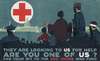 They are looking to us for help – Are you one of us, Add your bit to the Red Cross War Fund
