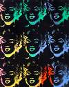 Nine Multicolored Marilyns (Reversal Series)