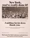 New York, you’ve really done it! … 3 million Soviet Jews thank you